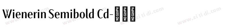 Wienerin Semibold Cd字体转换